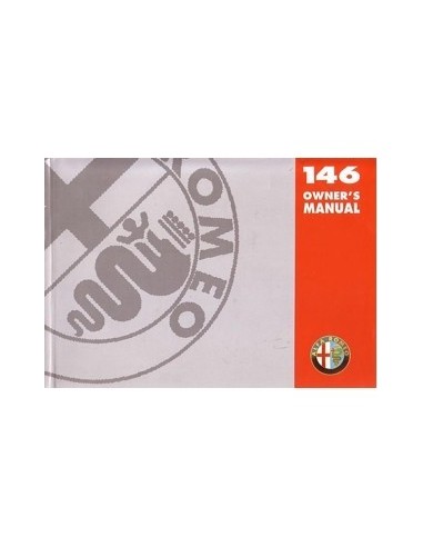 1997 ALFA ROMEO 146 INSTRUCTIEBOEKJE ENGELS