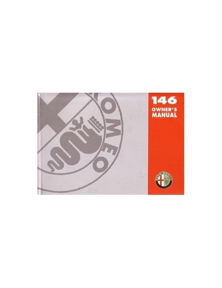 1997 ALFA ROMEO 146 INSTRUCTIEBOEKJE ENGELS