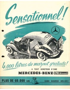 195X MERCEDES BENZ 170D BROCHURE DUITS