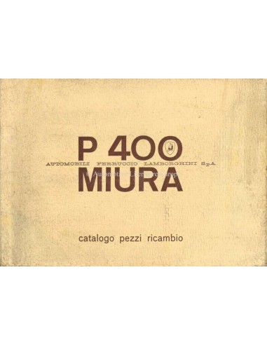 1966 LAMBORGHINI MIURA P400 ERSATZTEILKATALOG ITALIENISCH