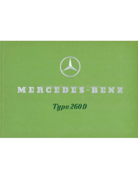 1975 MERCEDES BENZ 260D BROCHURE DUITS