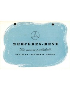 1953 MERCEDES BENZ DIE NEUEN MODELLE BROCHURE DUITS