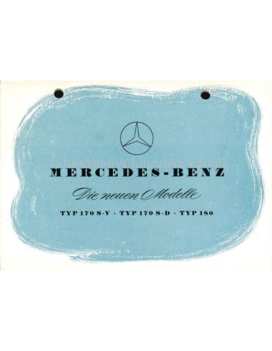 1953 MERCEDES BENZ DIE NEUEN MODELLE BROCHURE GERMAN