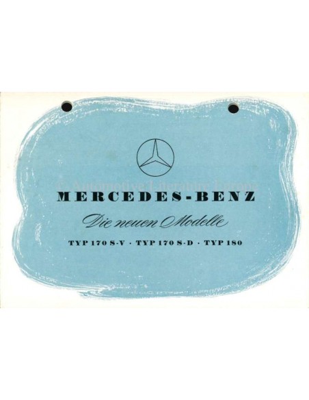 1953 MERCEDES BENZ DIE NEUEN MODELLE PROSPEKT DEUTSCH