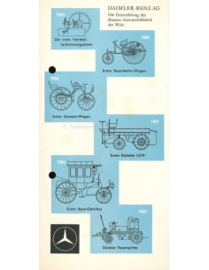 1955 MERCEDES BENZ PRODUKTIONSPROGRAMM PROSPEKT DEUTSCH