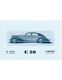 1936 VOISIN PROGRAMM PROSPEKT FRANZÖSISCH 2