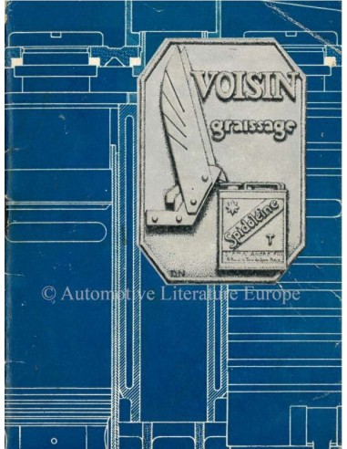 1932 VOISIN RANGE OWNERS MANUAL FRENCH