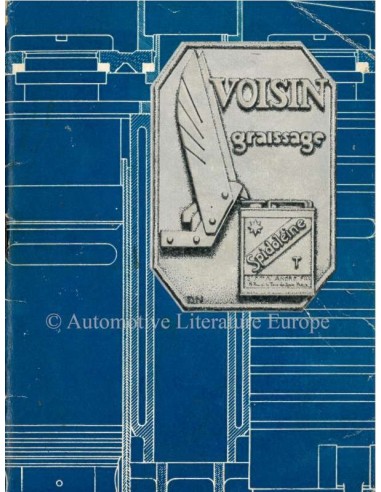 1932 VOISIN RANGE OWNERS MANUAL FRENCH