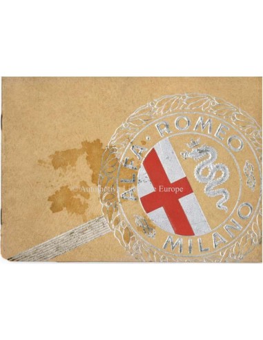 1934 ALFA ROMEO 6C 2300 TOURISME & GRAND TOURISME BROCHURE FRANS