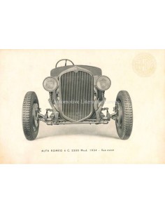 1934 ALFA ROMEO 6C 2300 TOURISME & GRAND TOURISME BROCHURE FRANS 2