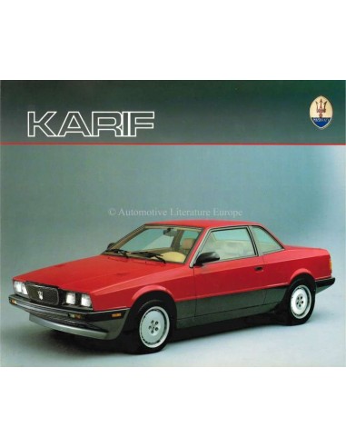 1989 MASERATI KARIF BROCHURE DUITS