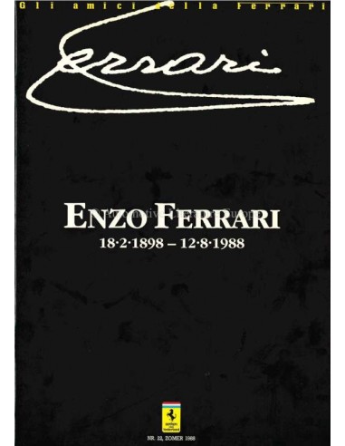 1988 FERRARI GLI AMICI DELLA MAGAZINE 22 NIEDERLÄNDISCH