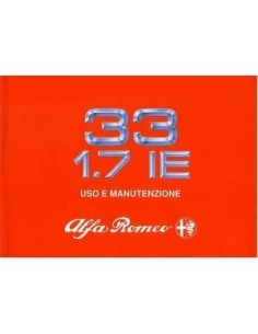 1989 ALFA ROMEO 33 1.7 INSTRUCTIEBOEKJE ITALIAANS
