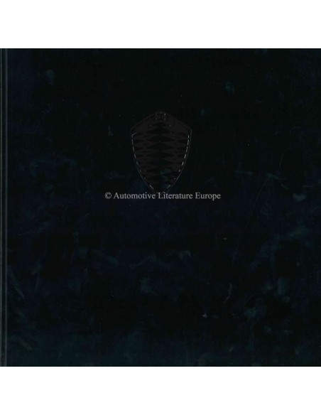 2006 KOENIGSEGG CCX BROCHURE ENGELS 'SCHAARS'