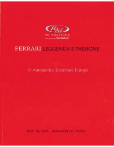 2008 FERRARI LEGGENDA E PASSION VEILING CATALOGUS