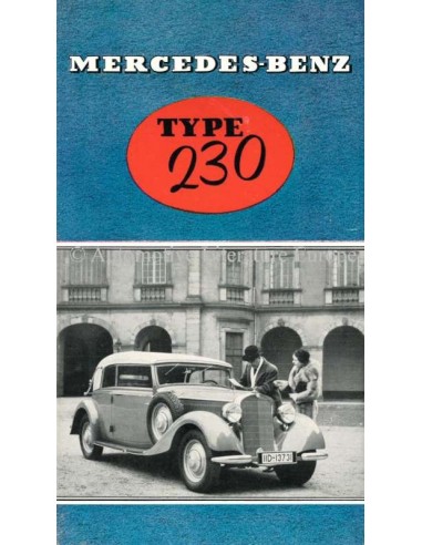 1937 MERCEDES BENZ 230 BROCHURE NEDERLANDS