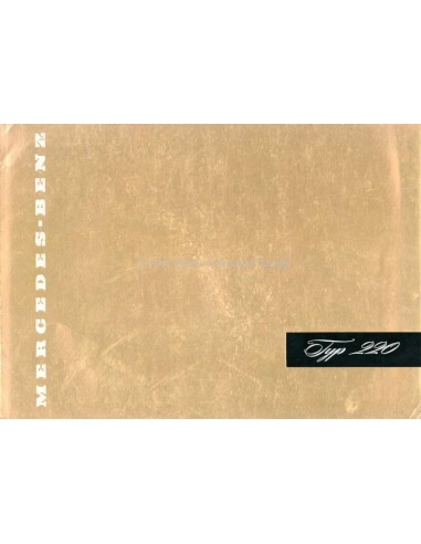 1957 MERCEDES BENZ 220 BROCHURE DUITS