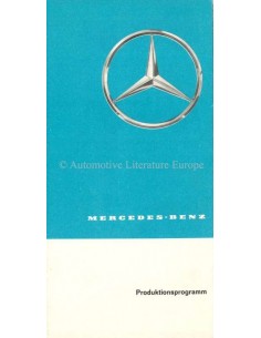 1961 MERCEDES BENZ PRODUKTIONSPROGRAMM PROSPEKT DEUTSCH