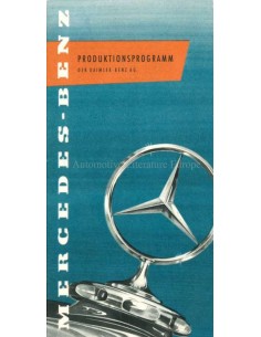 1957 MERCEDES BENZ PRODUKTIONSPROGRAMM PROSPEKT DEUTSCH