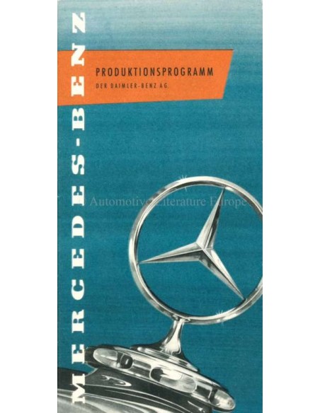 1957 MERCEDES BENZ RANGE BROCHURE GERMAN