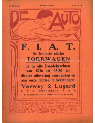 1910 DE AUTO MAGAZIN 41 NIEDERLÄNDISCH