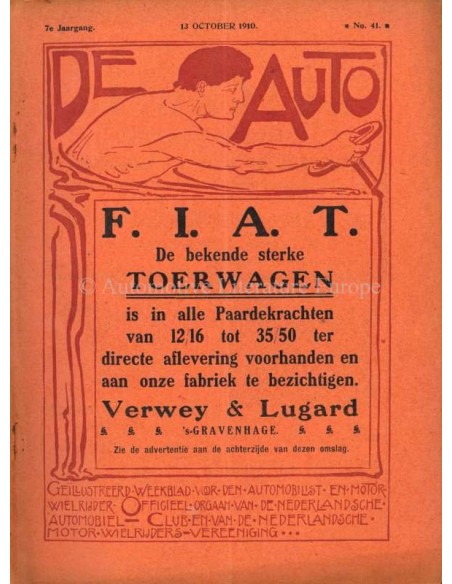 1910 DE AUTO MAGAZINE 41 DUTCH