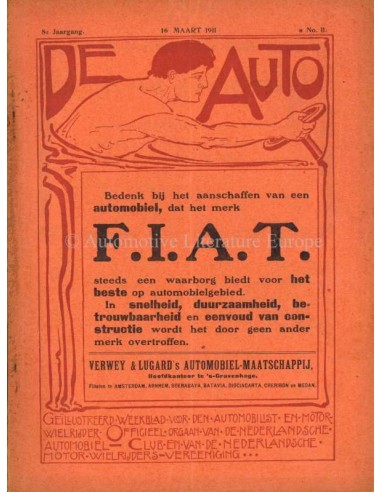 1911 DE AUTO MAGAZINE 11 DUTCH