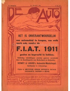1911 DE AUTO MAGAZIN 12 NIEDERLÄNDISCH
