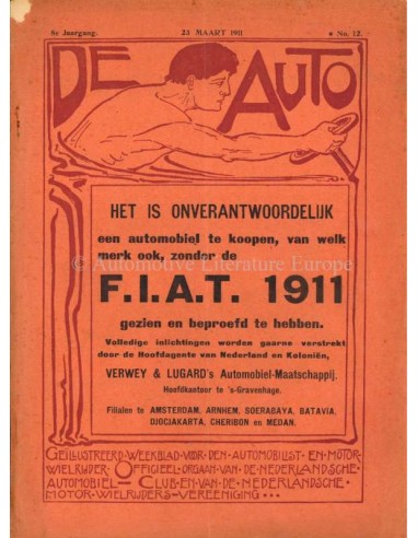 1911 DE AUTO MAGAZINE 12 DUTCH