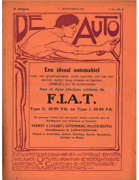 1911 DE AUTO MAGAZINE 36 DUTCH