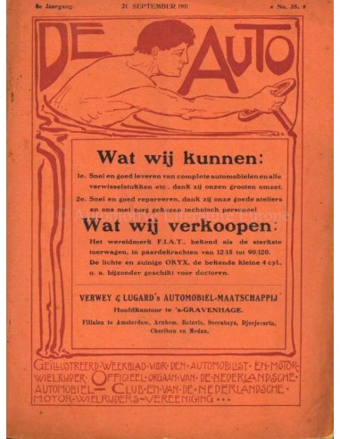1911 DE AUTO MAGAZINE 38 DUTCH
