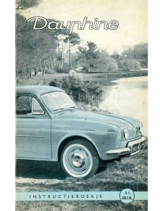 1960 RENAULT DAUPHINE INSTRUCTIEBOEKJE NEDERLANDS