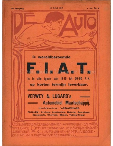 1912 DE AUTO MAGAZIN 24 NIEDERLÄNDISCH