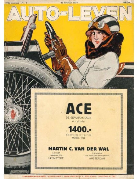 1922 AUTO-LEVEN MAGAZINE 8 DUTCH