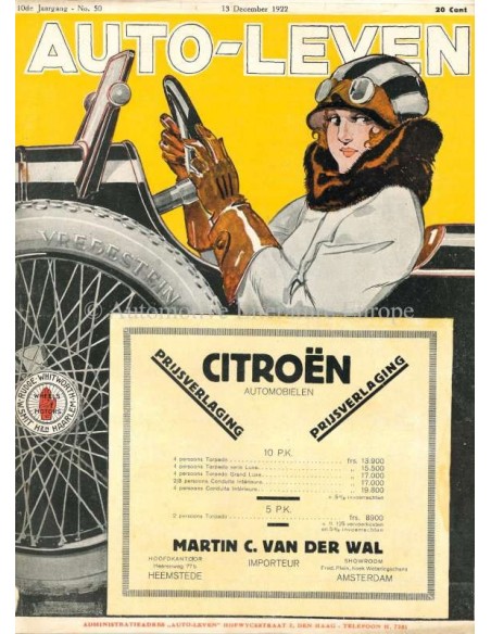 1922 AUTO-LEVEN MAGAZIN 50 NIEDERLÄNDISCH