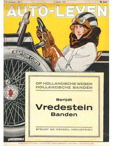 1923 AUTO-LEVEN MAGAZIN 1 NIEDERLÄNDISCH