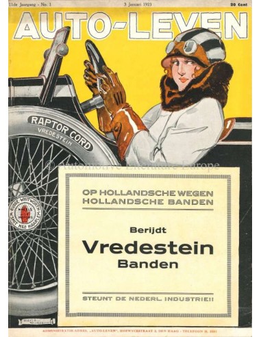 1923 AUTO-LEVEN MAGAZINE 1 DUTCH