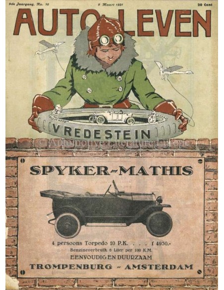 1921 AUTO-LEVEN MAGAZINE 10 DUTCH