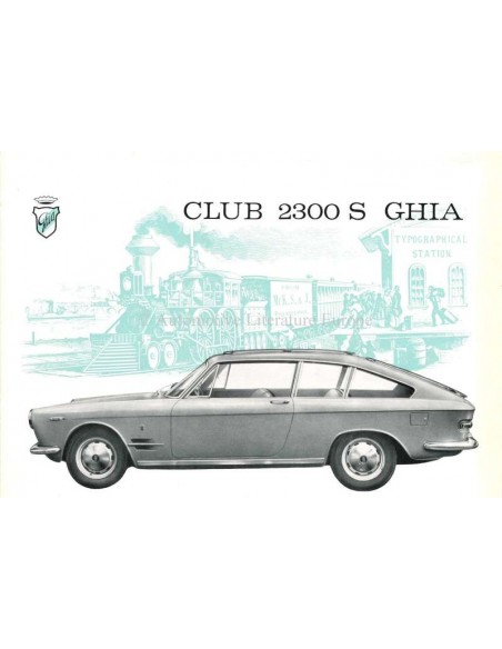 1962 GHIA FIAT 2300 S CLUB BROCHURE ITALIAN