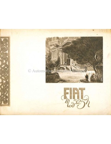 1929 FIAT 525 BROCHURE FRANS