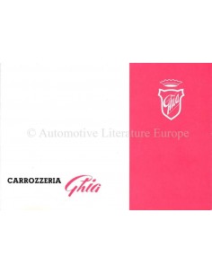1954 GHIA 1100 T.V. COUPÉ BROCHURE ITALIAN / ENGLISH