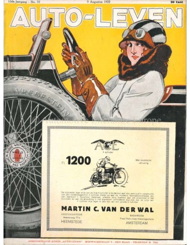1922 AUTO-LEVEN MAGAZINE 32 DUTCH