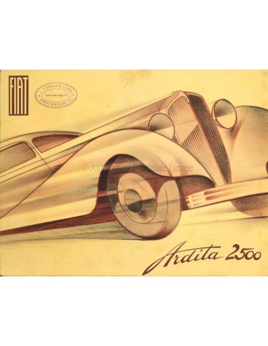 1935 FIAT ARDITA & ARIDTA SPORT 2500 BROCHURE FRANS