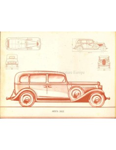 1935 FIAT ARDITA & ARIDTA SPORT 2500 BROCHURE FRANS 2