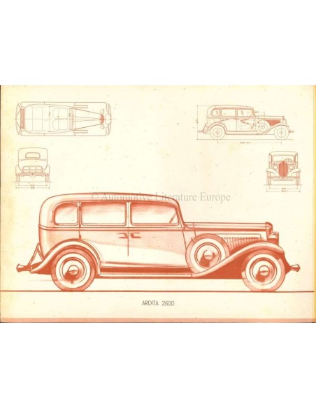 1935 FIAT ARDITA & ARIDTA SPORT 2500 PROSPEKT FRANZÖSISCH