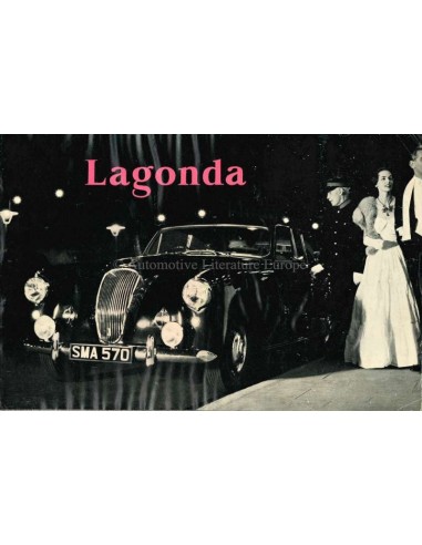 1955 LAGONDA 3-LITRE SALOONS & DROP-HEAD COUPE BROCHURE ENGLISH