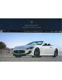 2013 MASERATI GRANCABRIO MC OWNERS MANUAL ENGLISH