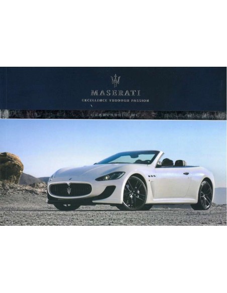 2013 MASERATI GRANCABRIO MC OWNERS MANUAL ENGLISH