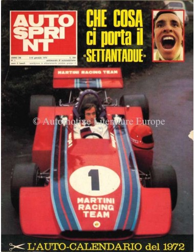 1972 AUTOSPRINT MAGAZINE 1 ITALIAANS