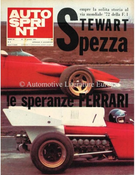 1972 AUTOSPRINT MAGAZIN 4 ITALIENISCH